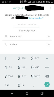 whatsapp otp verification kaise kare
