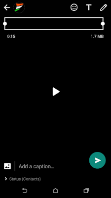 whatsapp video status 15 second kaise lagaye