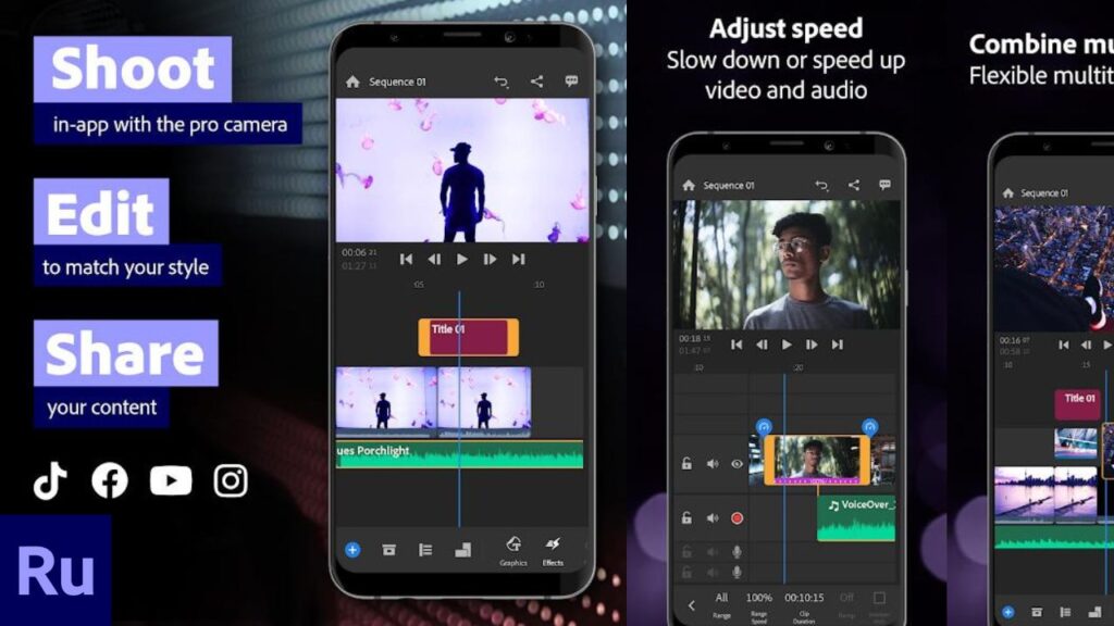 Adobe Premiere Rush Video editing app