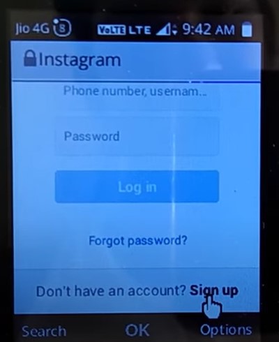 jio phone instagram account in hindi