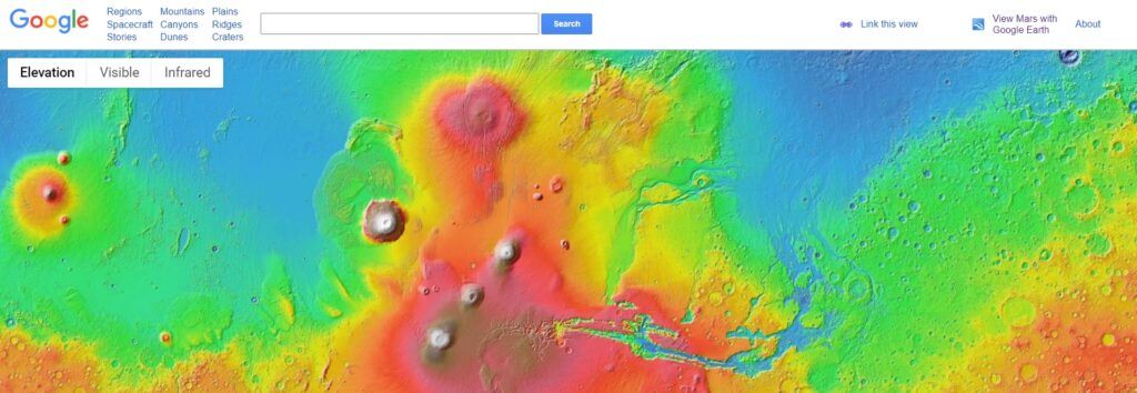 google mars