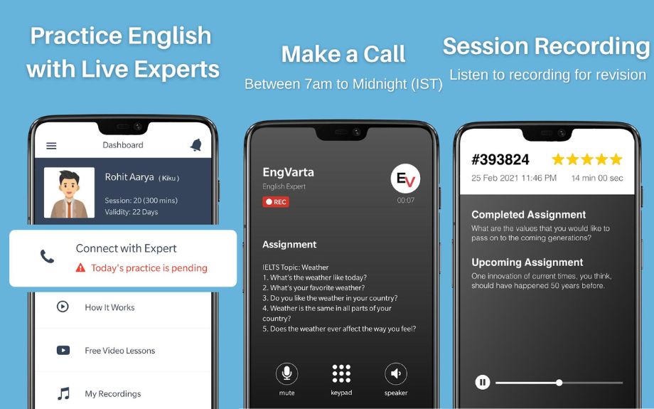 EngVarta live english learning app