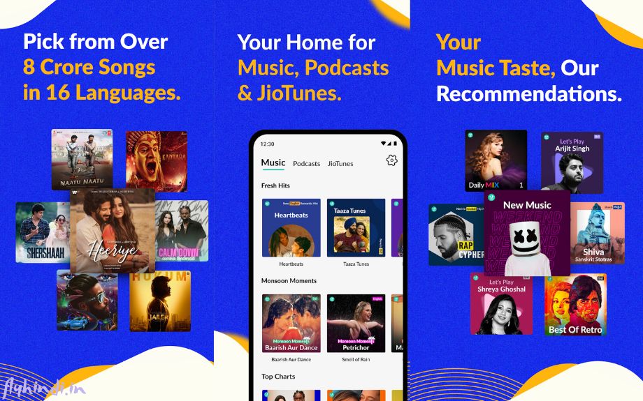 jio saavn song listening app