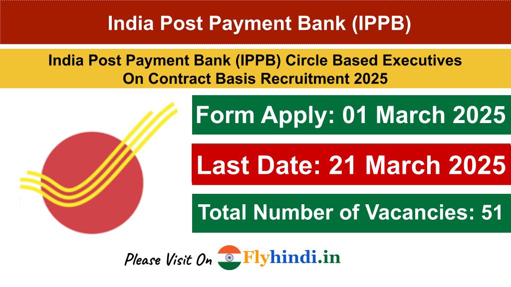 IPPB Circle Based Executive Recruitment 2025