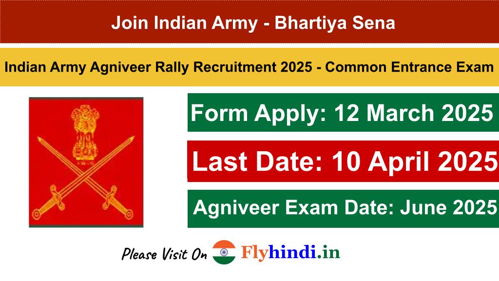 Indian Army Agniveer Rally Recruitment 2025