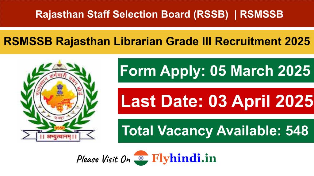 Rajasthan Librarian Recruitment 2025