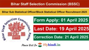 Read more about the article Bihar BSSC Sub and Block Statistical Officer Online Form 2025 जारी, यहाँ से करें अप्लाई