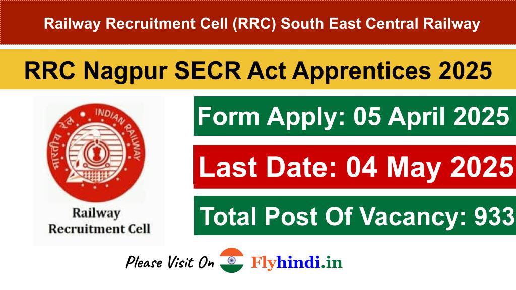 RRC Nagpur SECR Act Apprentices 2025