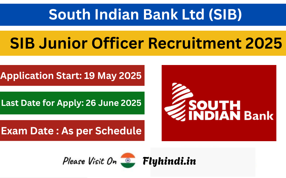 SIB Junior Officer Recruitment 2025