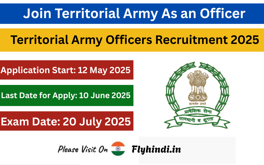 Territorial Army Officers Recruitment 2025